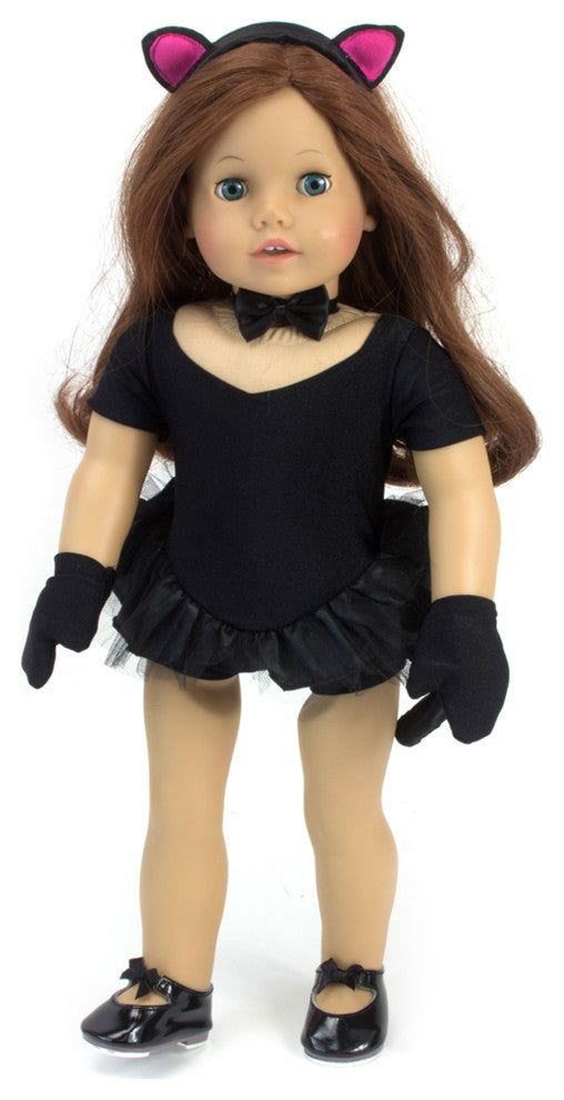 Jazz Tap Shoes for 18" Dolls, Black