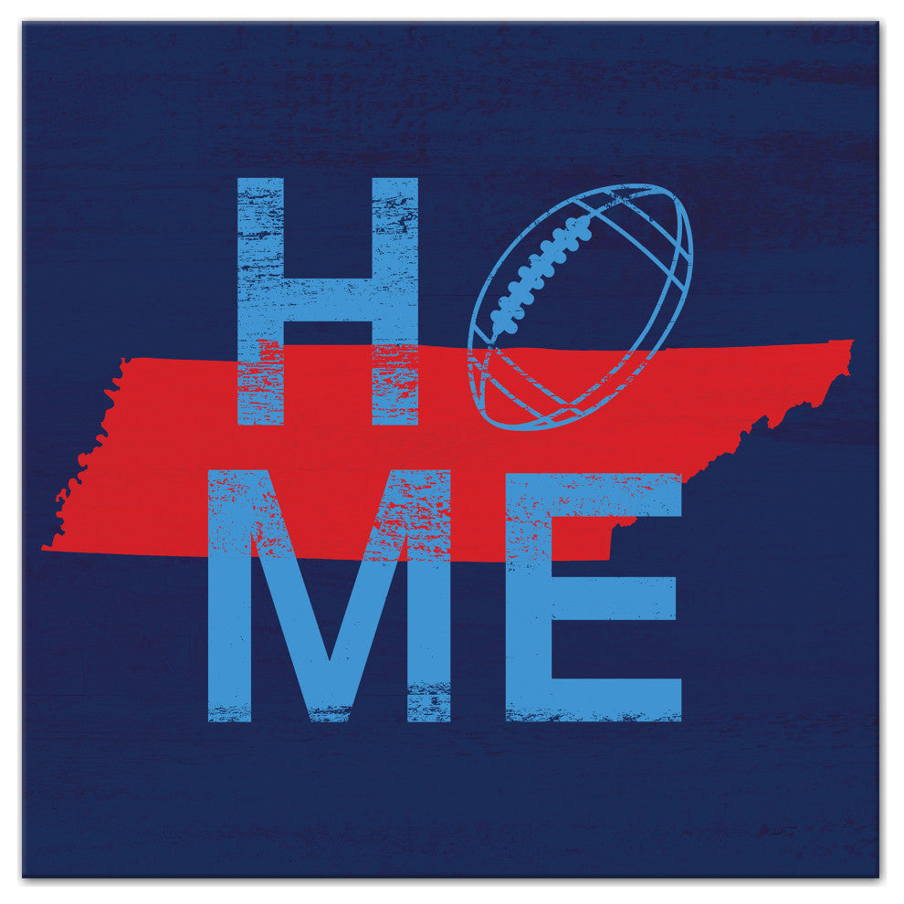 Tennessee Football State Pride 16x16 Canvas Wall Art