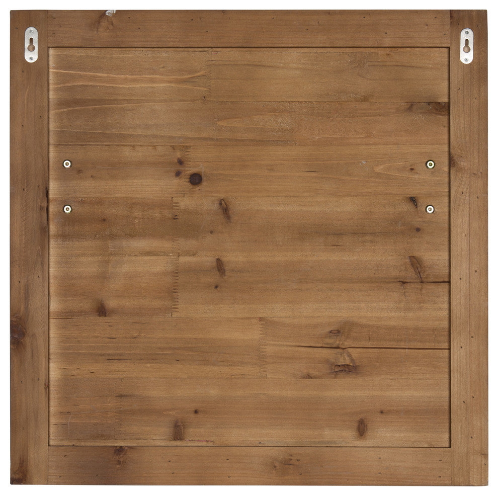 Kate and Laurel Jeran Wood Wall Shelf With 3 Hooks, White