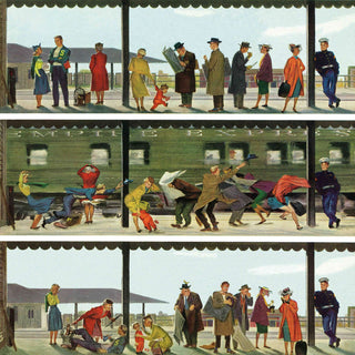 "Commuter Train" Painting Print on Canvas by Thornton Utz