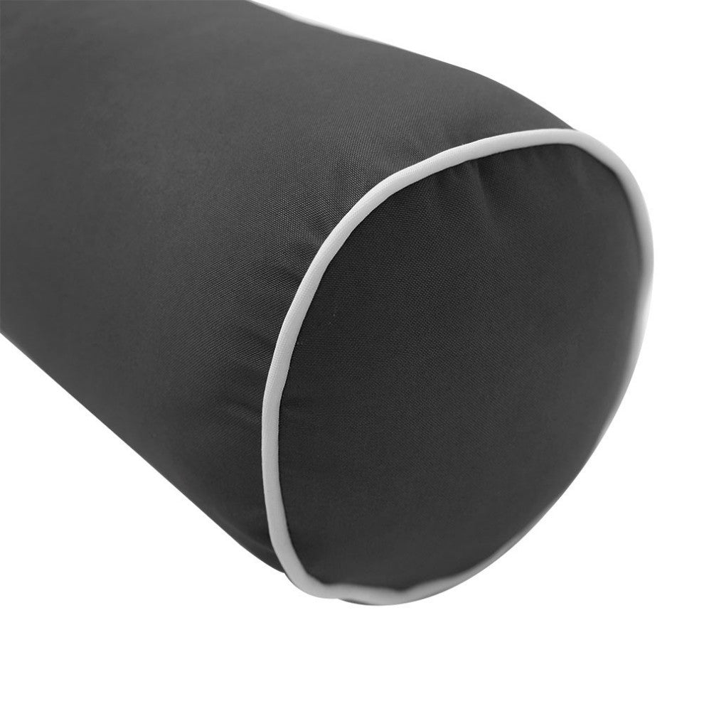 Style5 Twin Contrast Pipe Mattress Bolster Cushion Outdoor Slip cover ONLY AD003