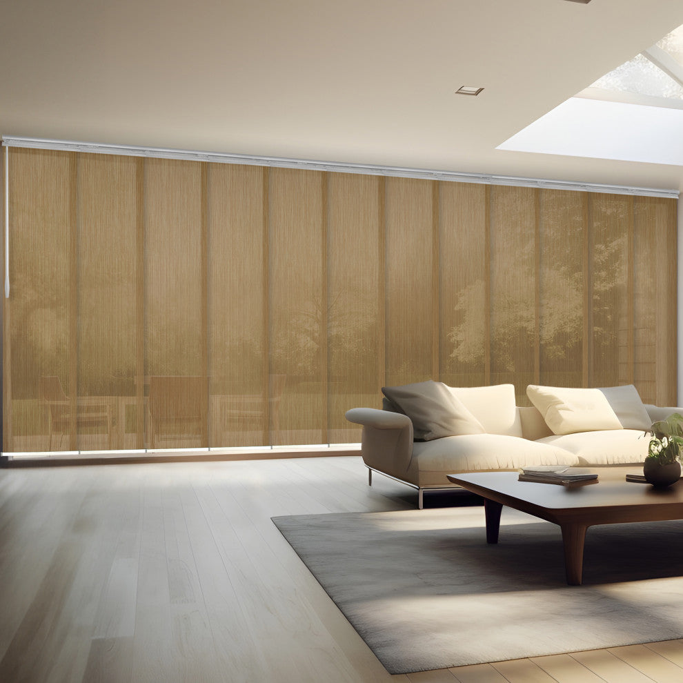 Anders 12-Panel Track Extendable Vertical Blinds 140-260"W