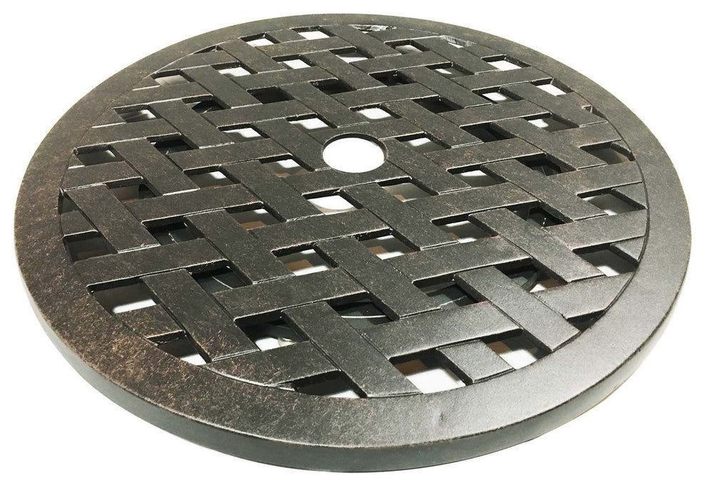 Lazy Susan Turntable 30" Rotates 360 Degrees Cast Aluminum Desert Bronze