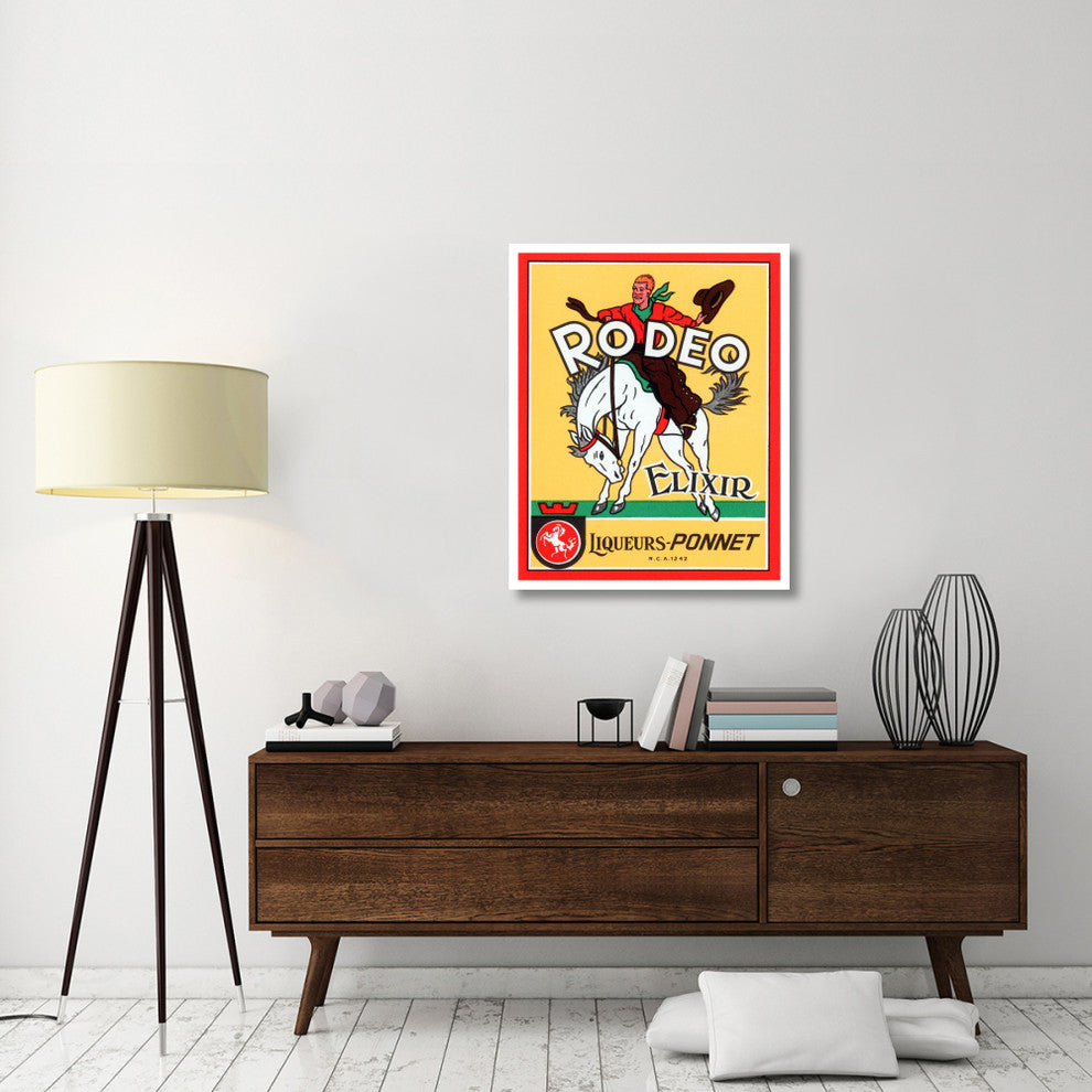 "Rodeo Elixir" Digital Paper Print by Vintage Booze Labels, 31"x38"