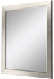 Framed Beveled Mirror, Metallic, 41"x53"