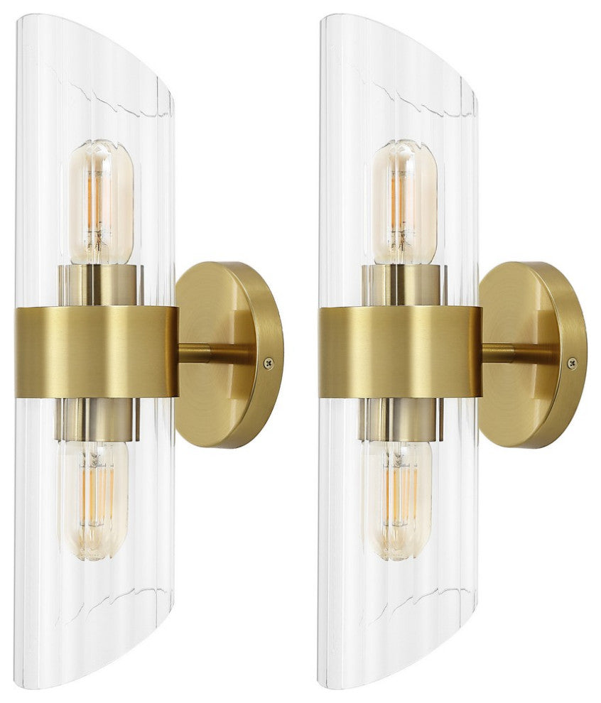 Safavieh Eytan 2Lt 6.25" Wall Sconce, Brass