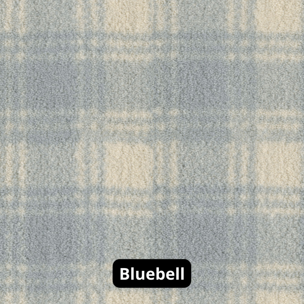 Pastel Colors 3/8 Thick Indoor Area Rug Carpet, Bluebell, 7x7