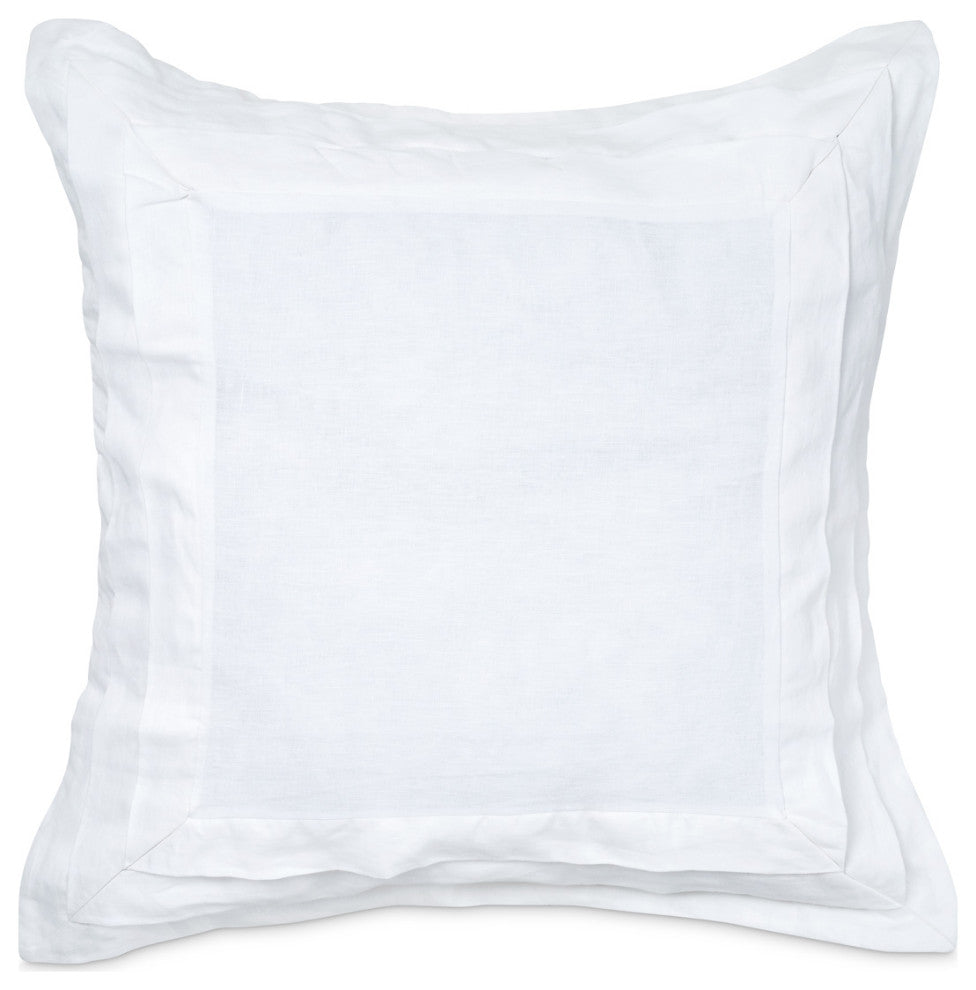 Addison 7-Piece King Linen Duvet Set - White