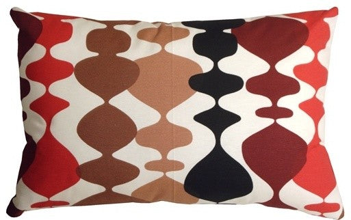 Pillow Decor - Lava Lamp Red 16 x 24 Throw Pillow