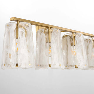 Quorum International 5575-4 Prestige 4 Light 33"W Vanity Light - Aged Brass