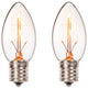 Lighting Edison Style E17 Base Candlestick Bulbs, Set of 2