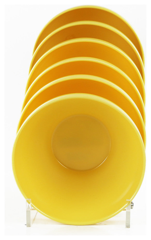 6-Piece Melamine Bowl Set, Lemon