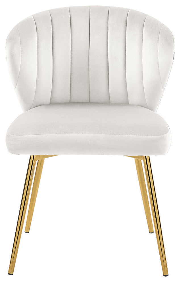 Finley Tufted Velvet Dining Chairs With Rich Gold Legs (Set of 2)
