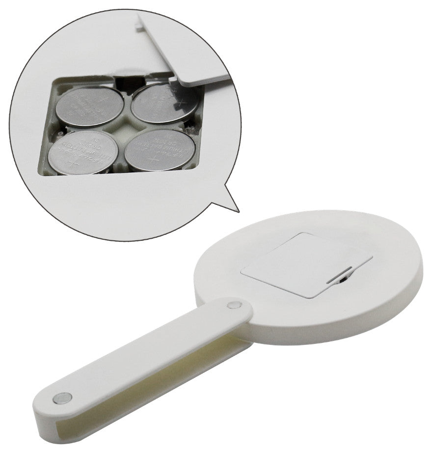 Swivel LED Makeup Mirror, White