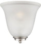 Nuvo 1-Light Empire Vanity and Wall Sconce Light Fixture, Brushed Nickel