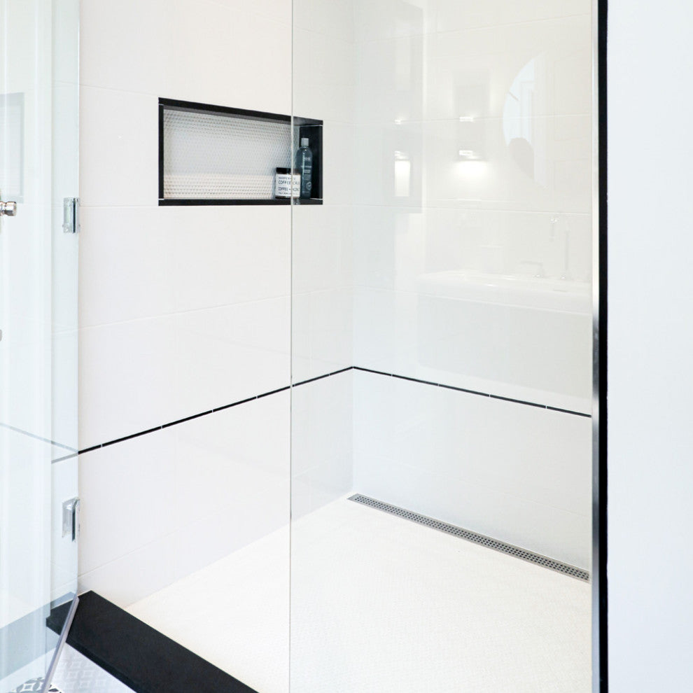 Listelo Ceramic Liner Wall Trim Tile, Nero, Listelo Liner
