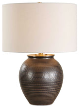 Uttermost Hawkins Bronze Ribbed Table Lamp