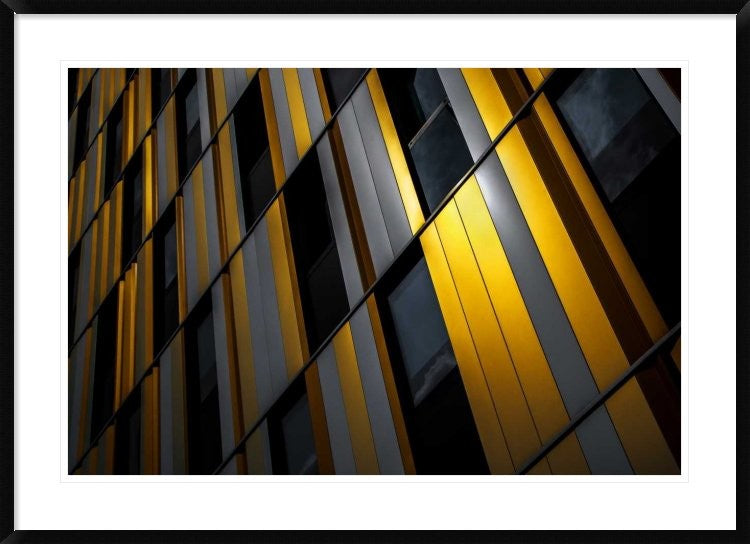 "Yellow Wall" Framed Digital Print by Gilbert Claes, 44x32"