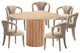 Manhattan Comfort 7-Piece Palmer and Hathaway Dining