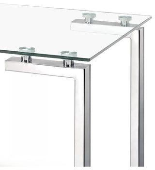 Roca Glass Dining Table, 50"