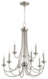 Brooks Chandelier, Satin Nickel