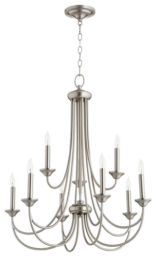 Brooks Chandelier, Satin Nickel