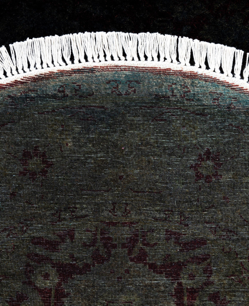 Overdyed One-of-a-Kind Hand-Knotted Area Rug Gray, 4' 1" x 6' 1"
