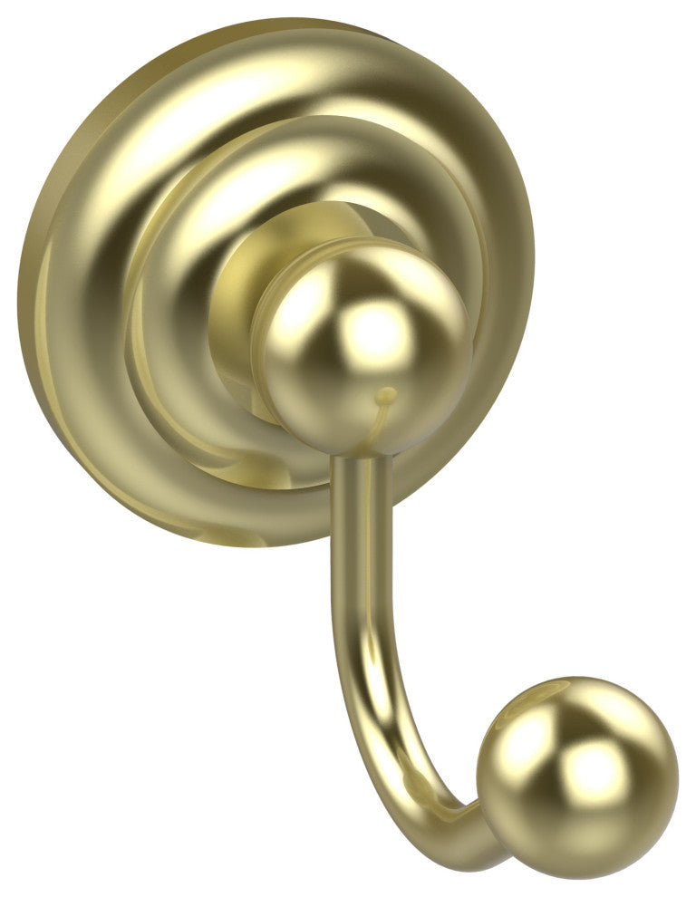Prestige Que New Robe Hook, Satin Brass