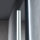 LED Antifog Bathroom Mirror, Dimmer, Adjustable Color, Matte Black, 20x32