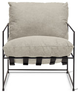 Metro Trent Accent Chair, Washed Sand Upholstery