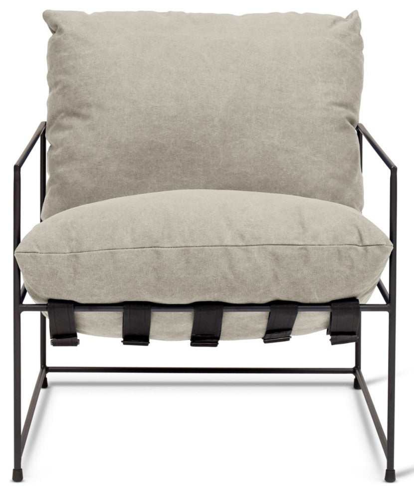 Metro Trent Accent Chair, Washed Sand Upholstery