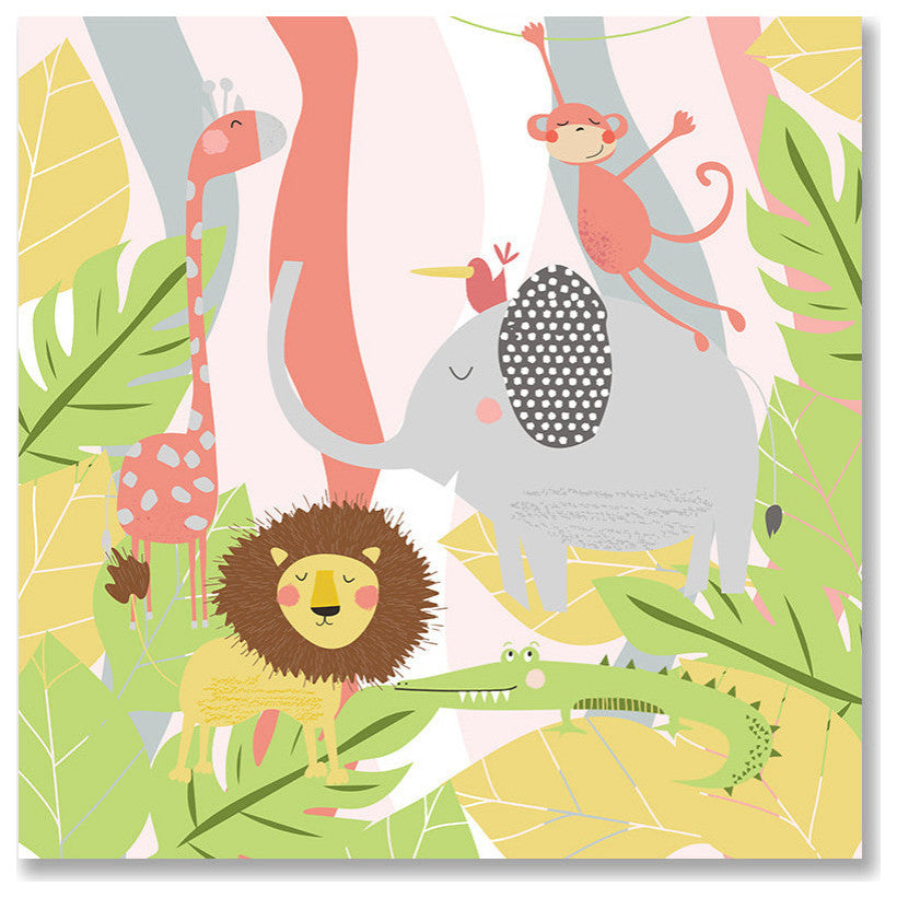 Jungle Pals Pink Comforter
