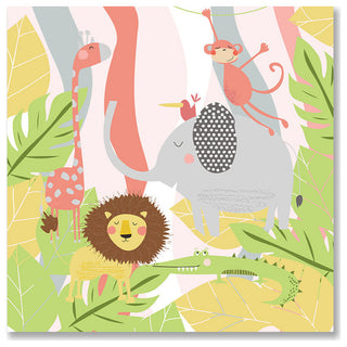 Jungle Pals Pink Comforter