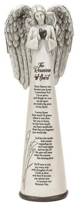 Reunion Heart Angel Figurine, 9.25"
