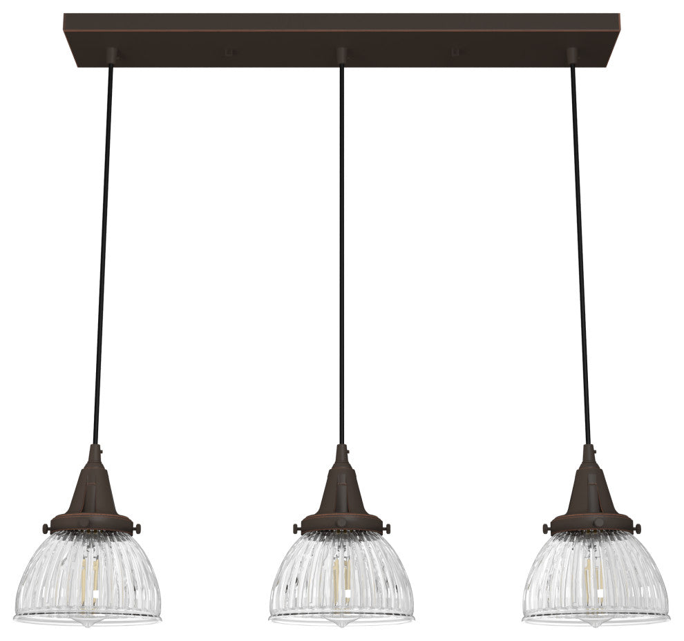 Cypress Grove Onyx Bengal 3 Light Linear Cluster Ceiling Light Fixture