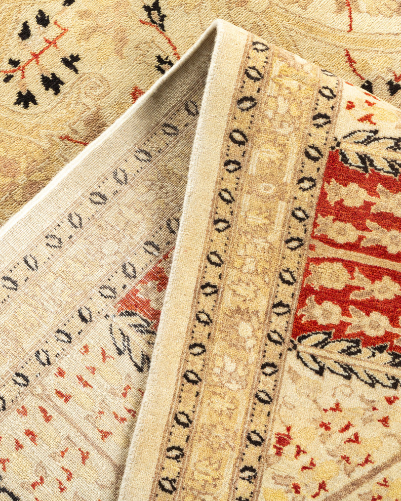Mogul, One-of-a-Kind Hand-Knotted Area Rug Ivory, 6'4"x9'2"