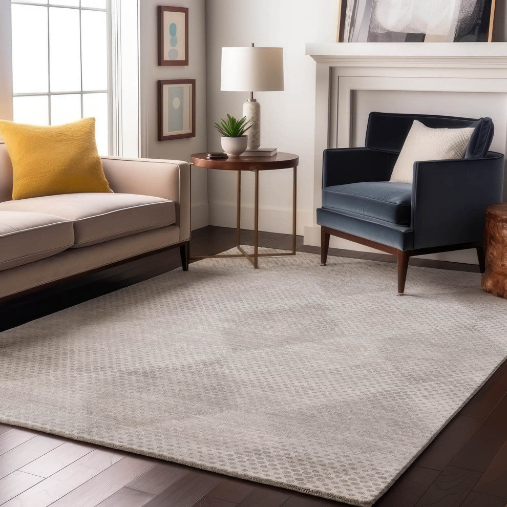Premium Machine Washable Mayfield AMF539 Ivory 9'' x 12'' Rug