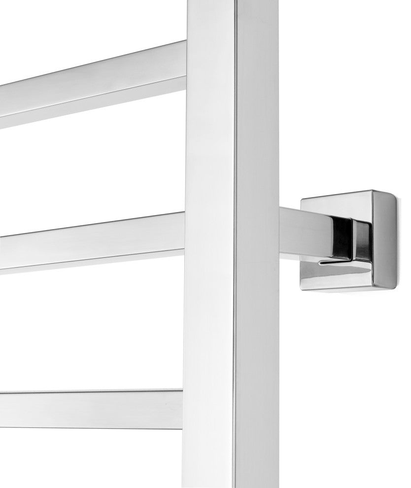 Metropolitan Towel Warmer Dual Connection Polished, 10 Bars
