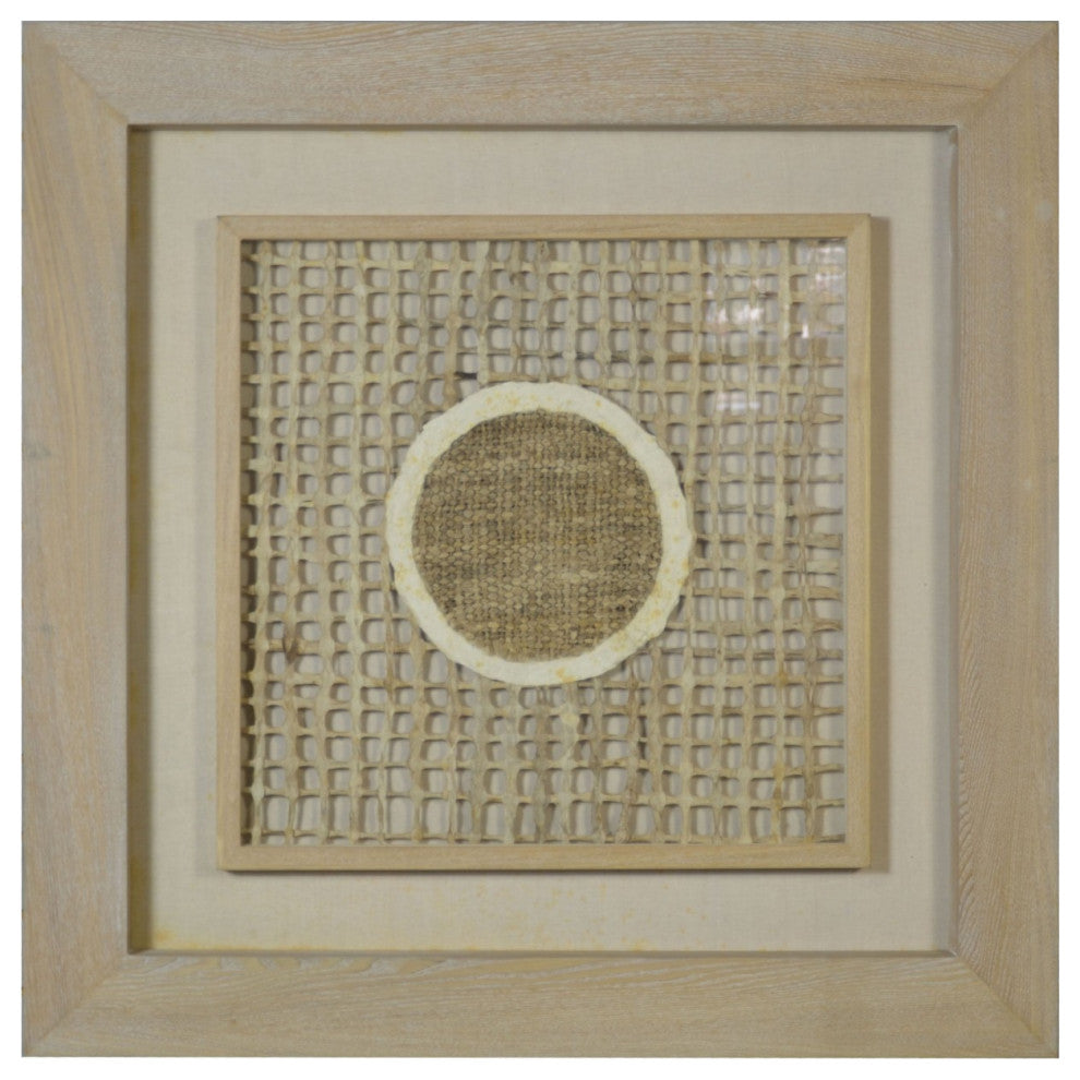 HomeRoots 11" x 2" x 39" Natural Brown, Wood And Glass Shadow Box