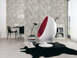 Geometric Textured Wallpaper Featuring Honeycomb Pattern, 374244