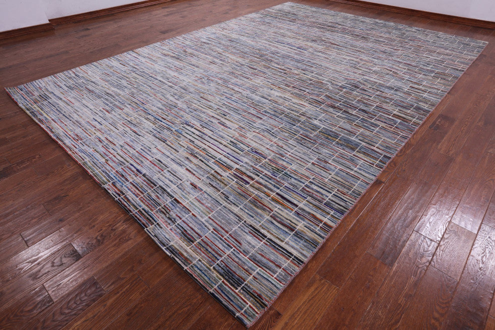9' 11" X 14' 3" Moroccan Handmade Wool Rug Q8592