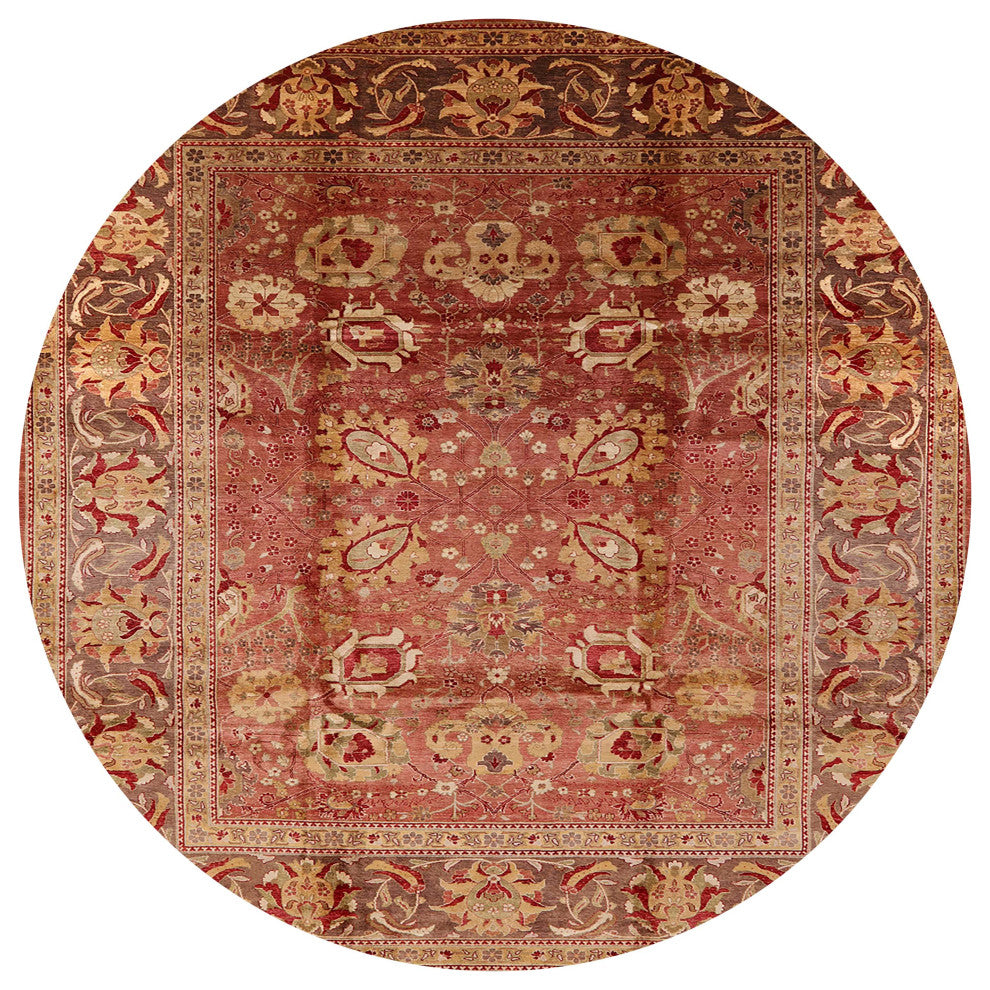 Ahgly Company Indoor Round Mid-Century Modern Area Rugs, 4' Round