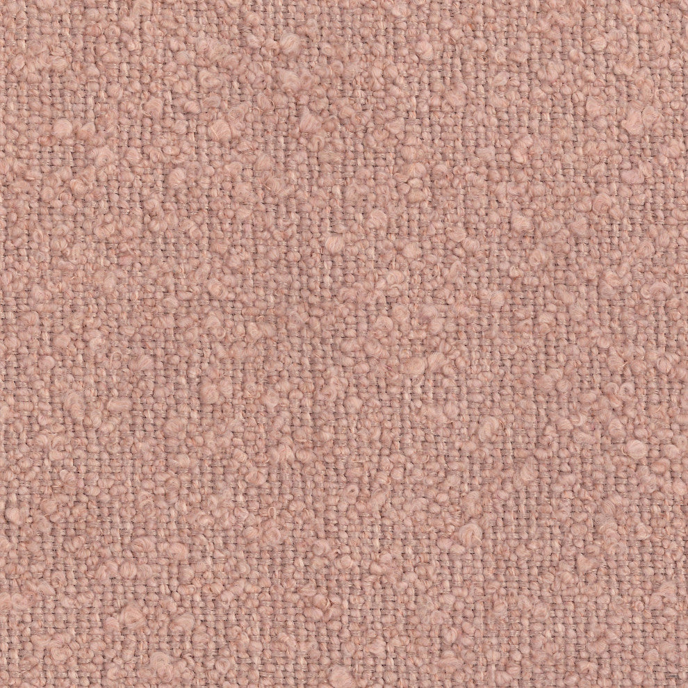 Crawford Gliding Ottoman, Boucle with Tassel Fringe, Rose