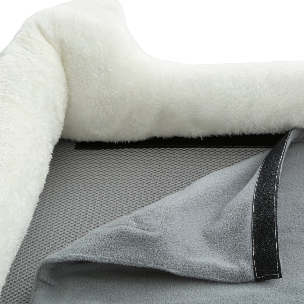 Pet Life "Dream" Electronic Heating and Cooling Pet Bed, Gray, Large