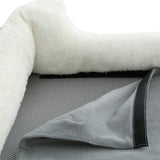 Pet Life "Dream" Electronic Heating and Cooling Pet Bed, Gray, Large