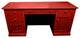 Coastal Executive Desk with CPU Storage, Persimmon Red