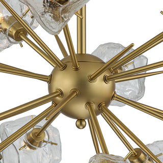 Modern 12 - Light Ice Shaded Sputnik Chandelier