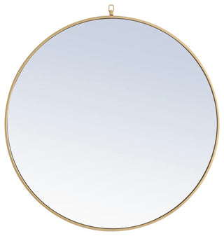 Elegant MR4065BR Metal Frame Round Mirror