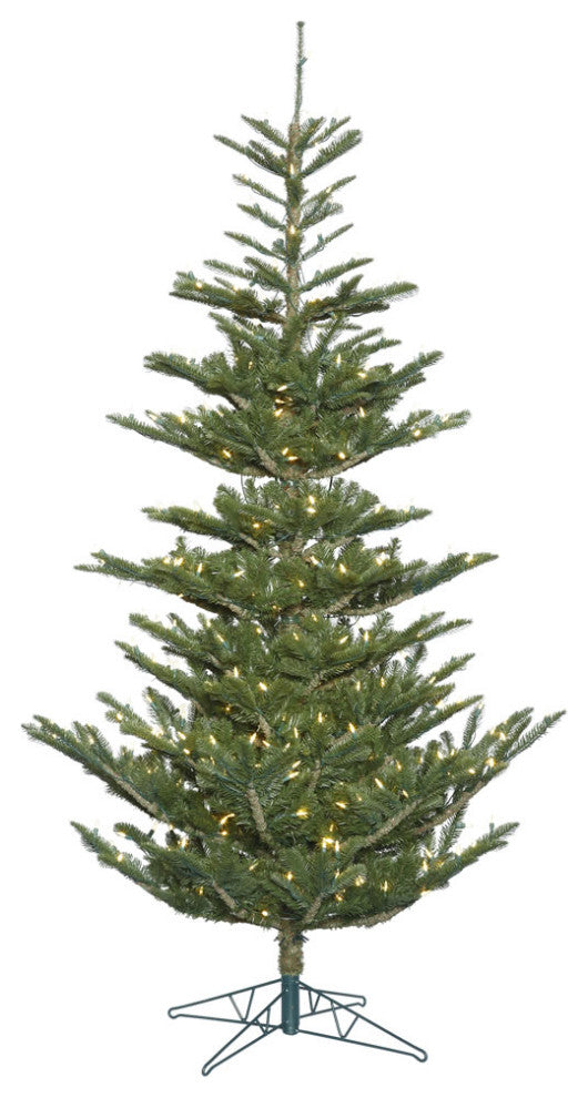 Vickerman Alberta Spruce Artificial Christmas Tree, Warm White, 7.5'