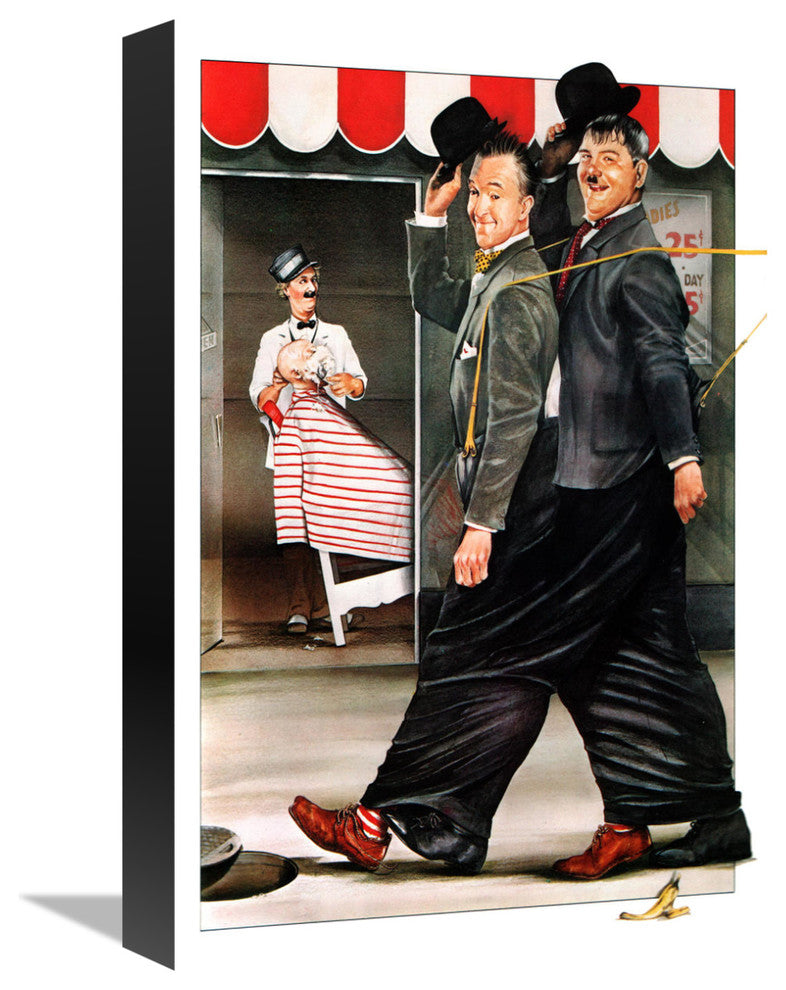 "Laurel & Hardy - Ben Turpin" Canvas by Hollywood Photo Archive, 11x16"